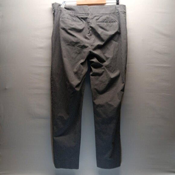 Talbots Ladies Pants Size 12 Chatham Ankle Black & White Gingham Print Side Zip - Picture 5 of 10